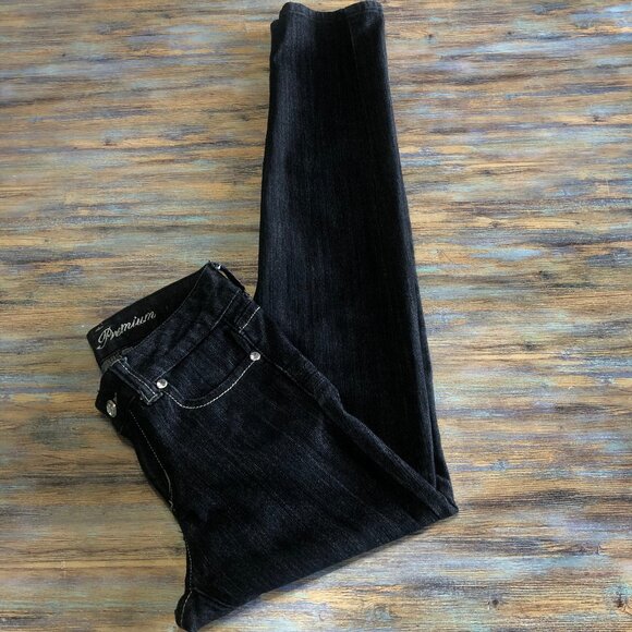 JZ Premium Jeans Skinny Low Rise Faux Rhinestone Embellished Womens Size 5 - Picture 7 of 15